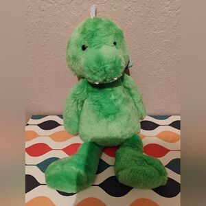 New NWT Green Dinosaur Plush Soft Toy Kid Connection 12"